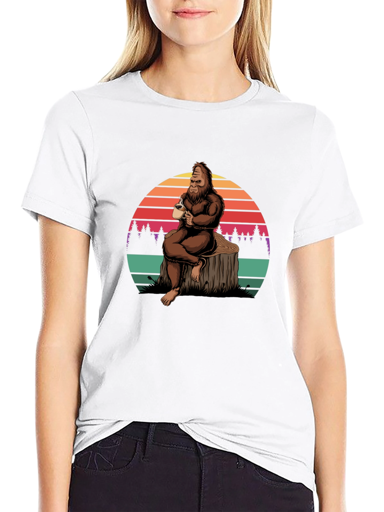 Bigfoot Coffee T-Shirt - Relaxed Sasquatch Tee