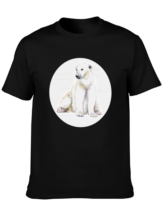 Polar Bear Graphic Tee -  Cool Animal Design