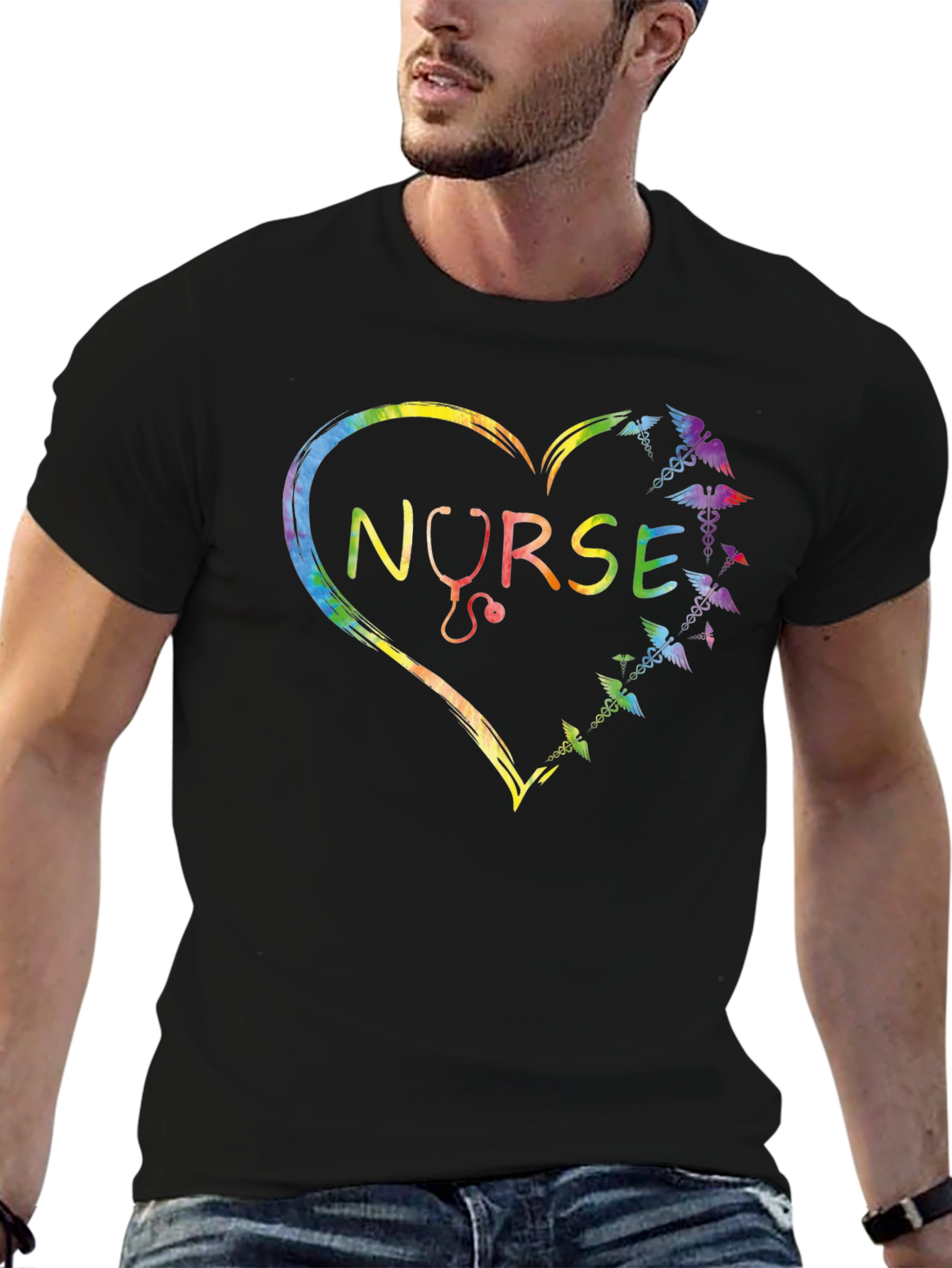 Nurse Heartbeat Graphic T-Shirt