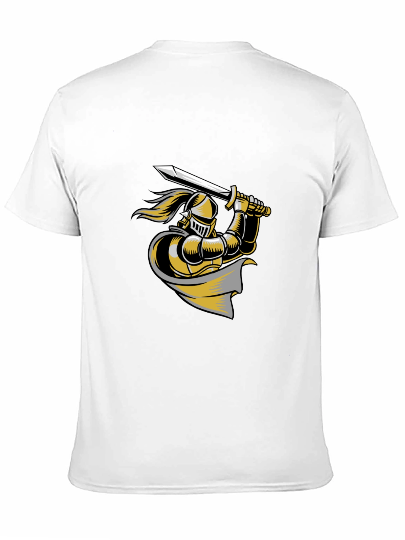 Knight Graphic Tee - Black Cotton T-Shirt