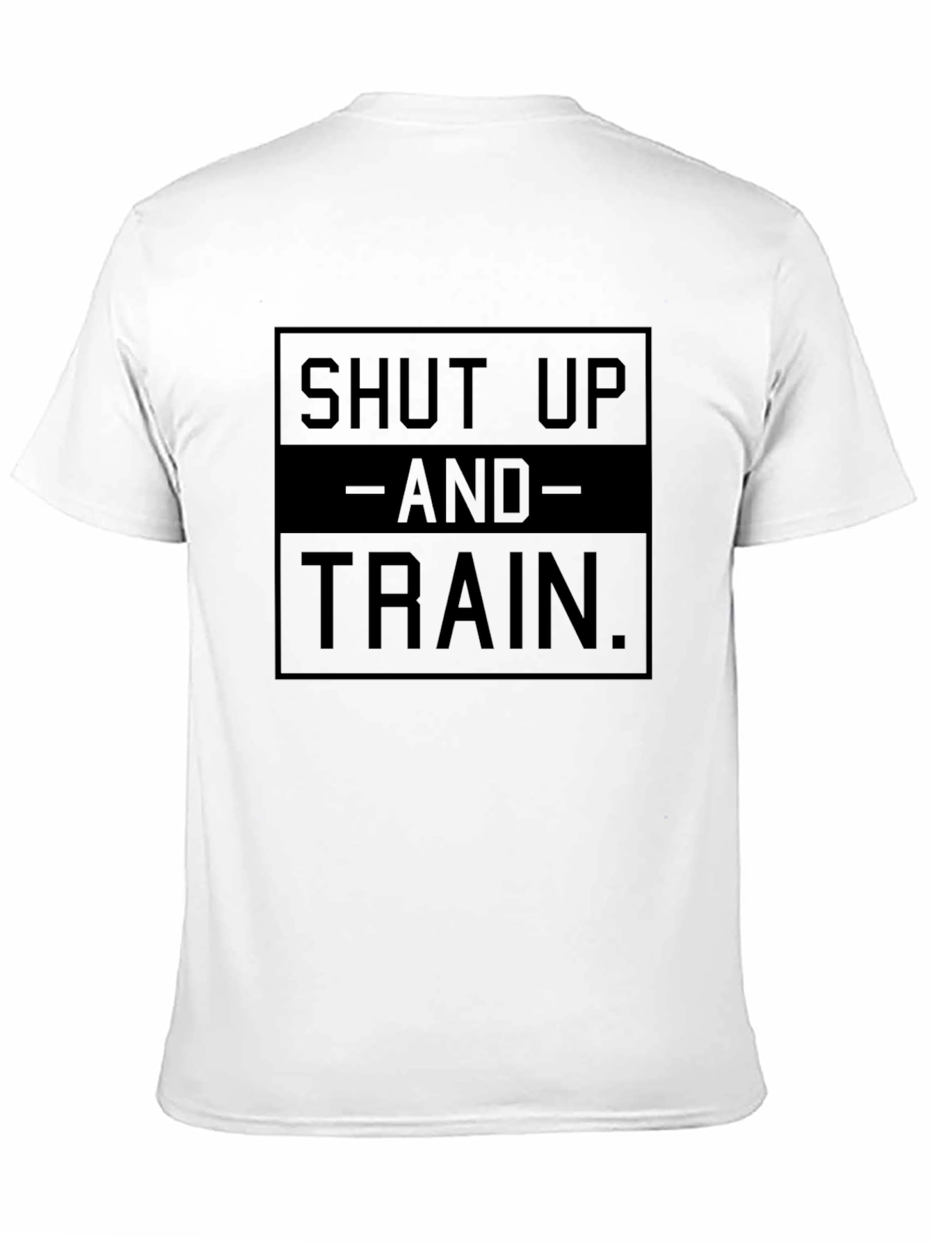 Shut Up And Train Black Graphic T-Shirt