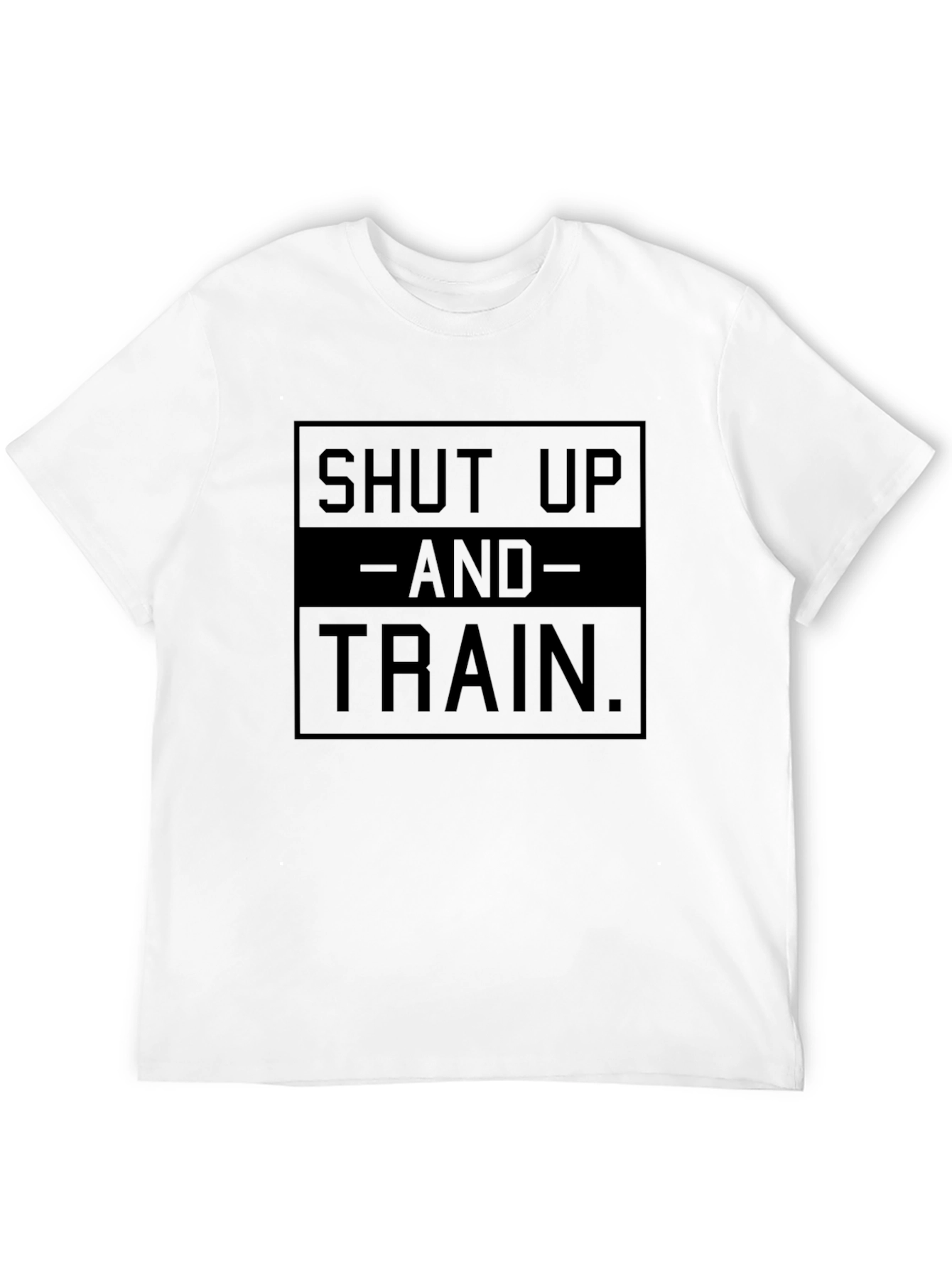 Shut Up And Train Black Graphic T-Shirt