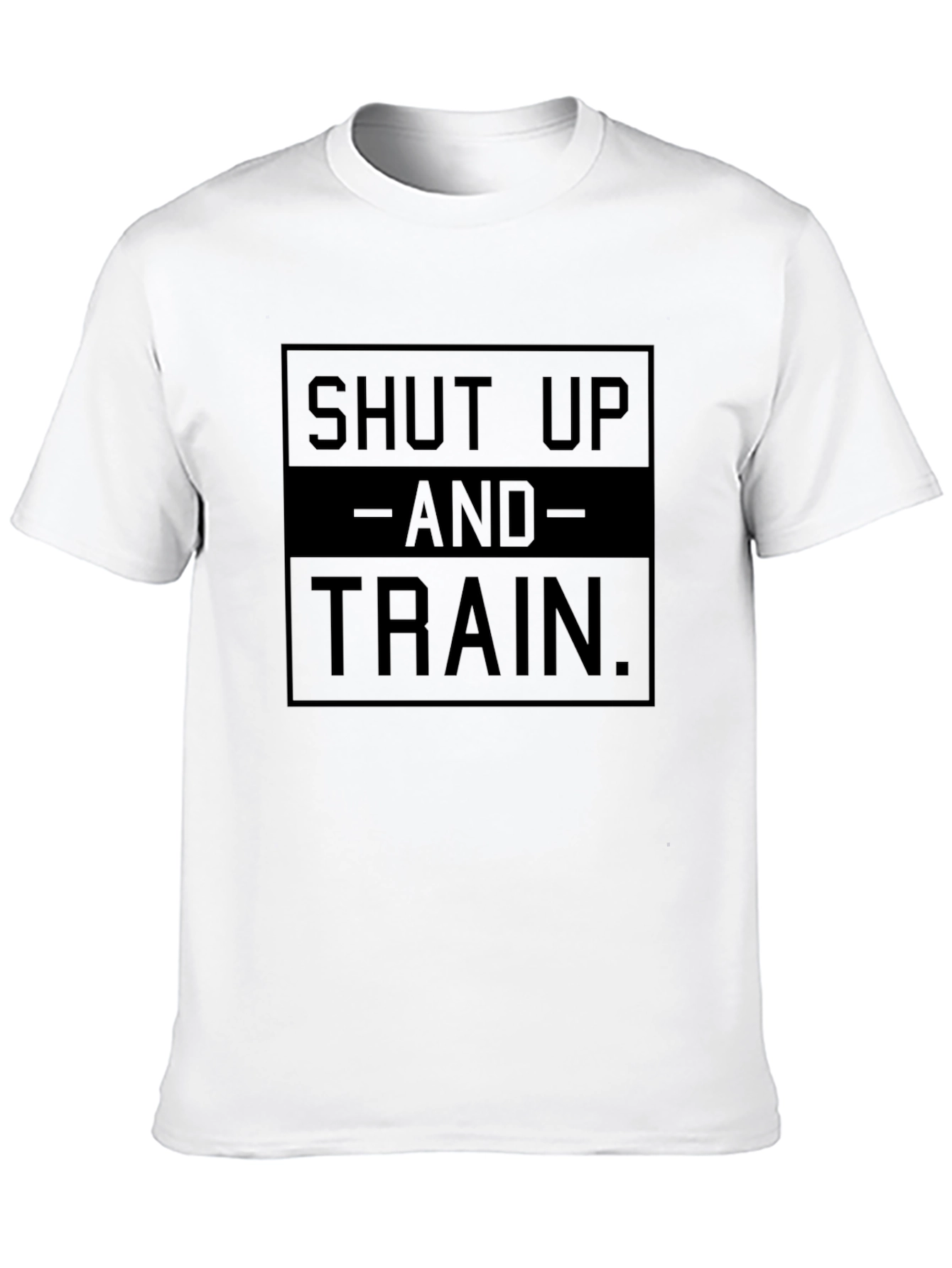Shut Up And Train Black Graphic T-Shirt