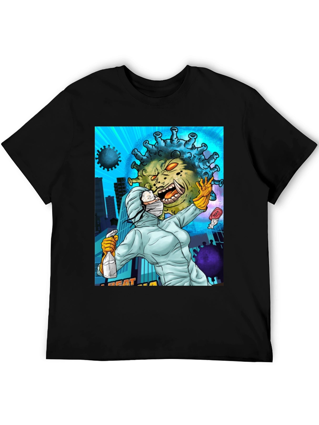 Beat the Virus T-Shirt - Black