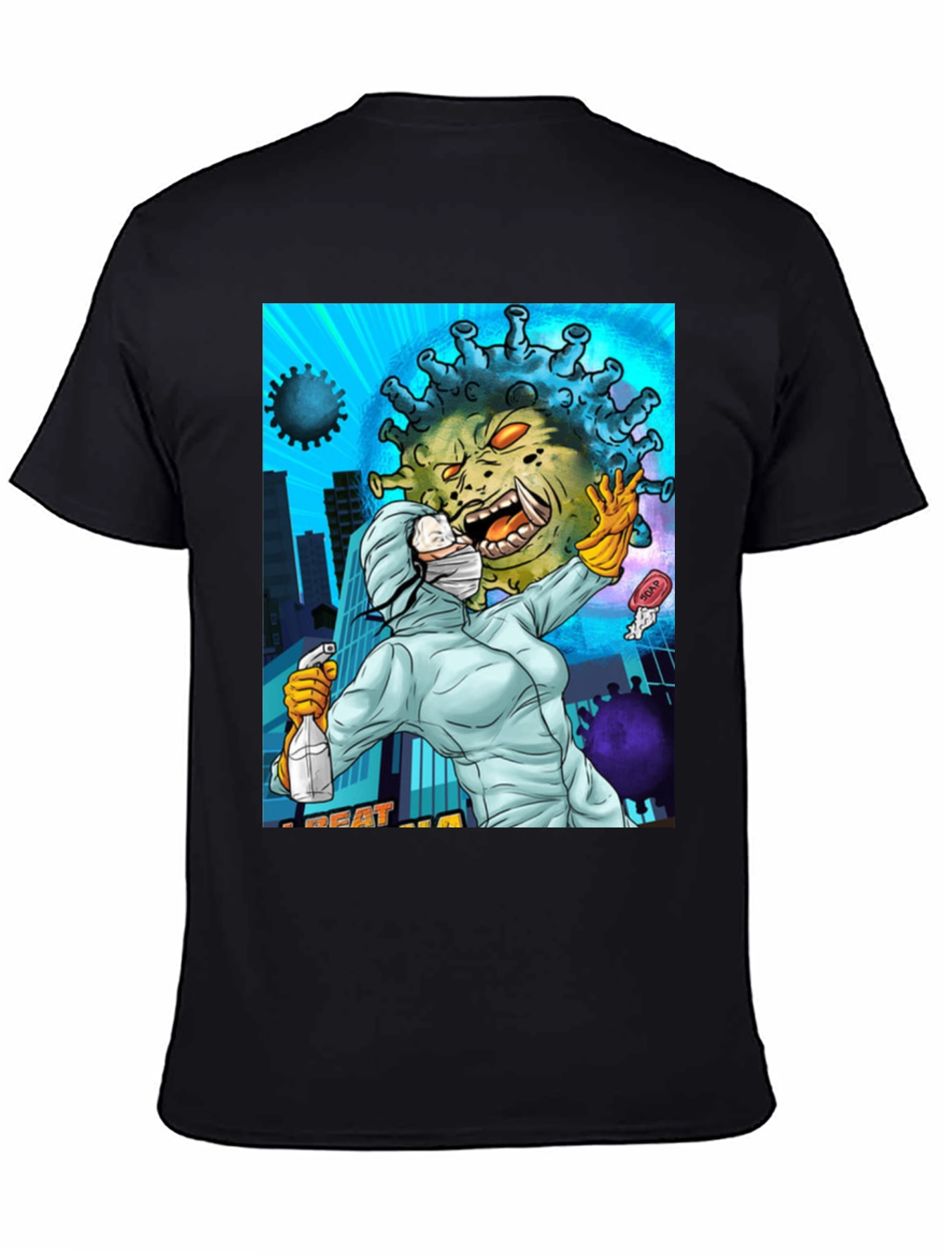 Beat the Virus T-Shirt - Black