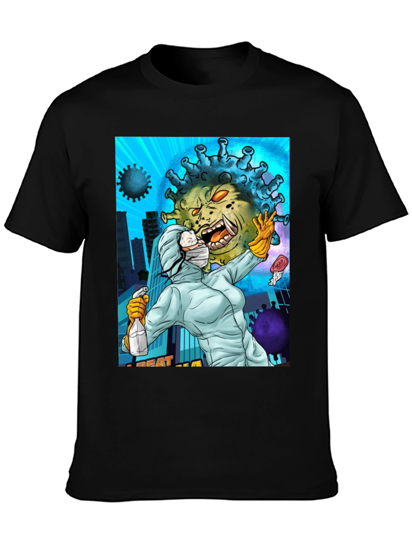 Beat the Virus T-Shirt - Black