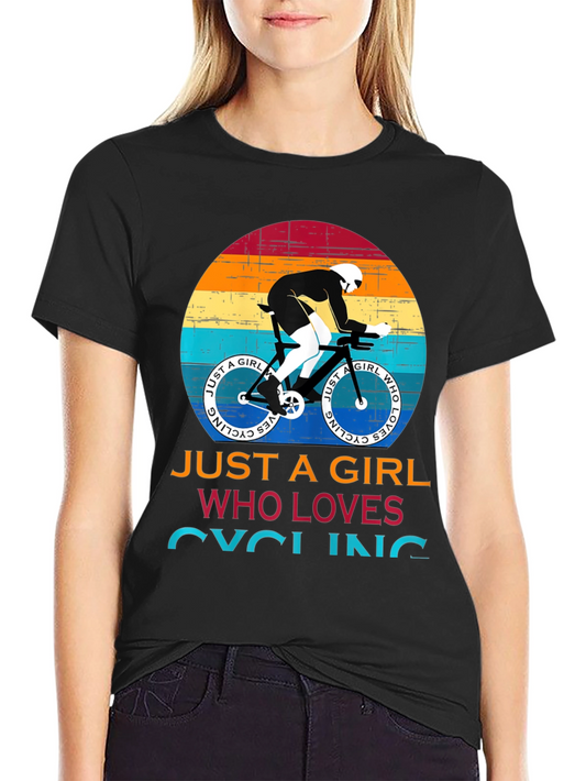 Just A Girl Who Loves Cycling T-Shirt