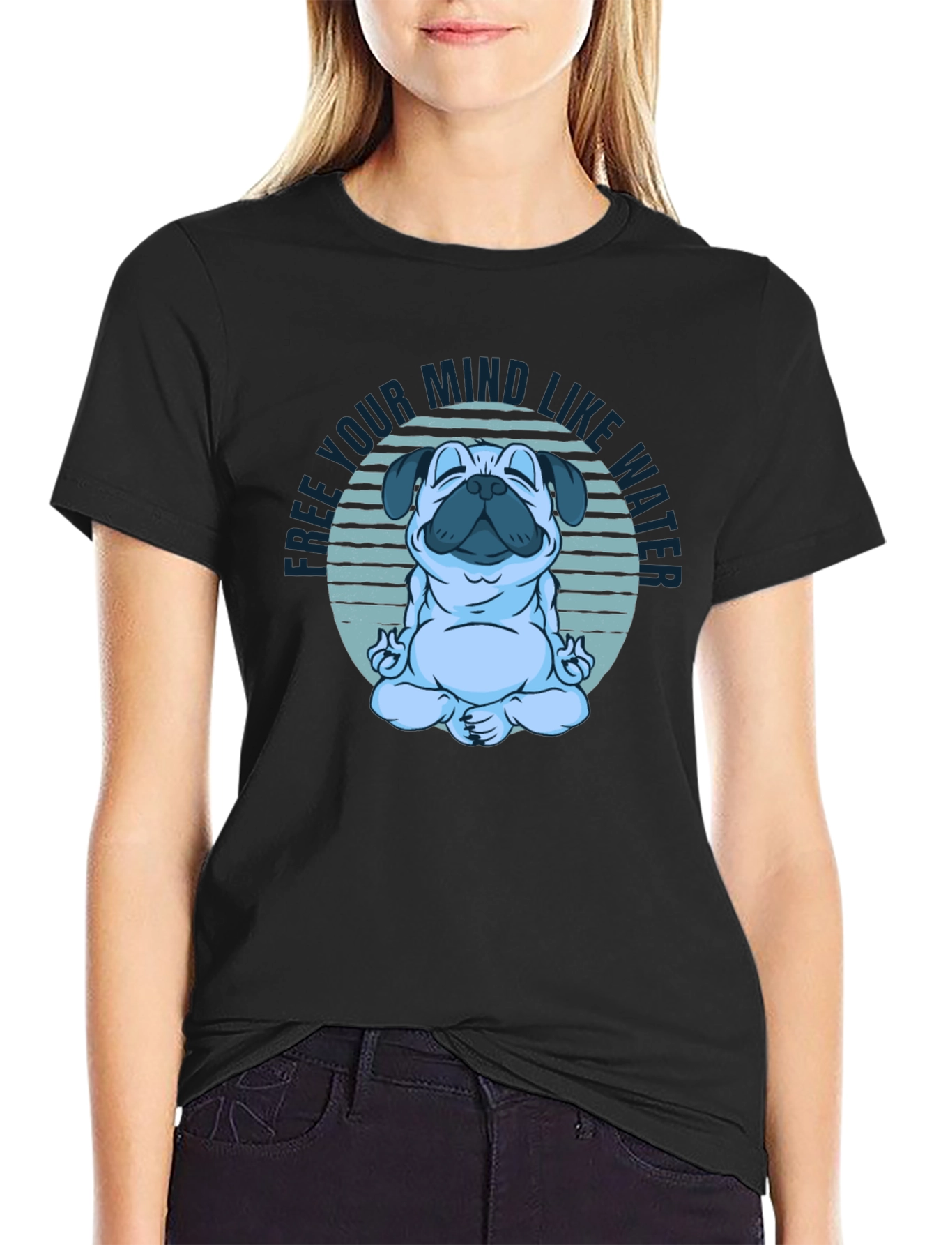 Zen Pug T-Shirt: Free Your Mind