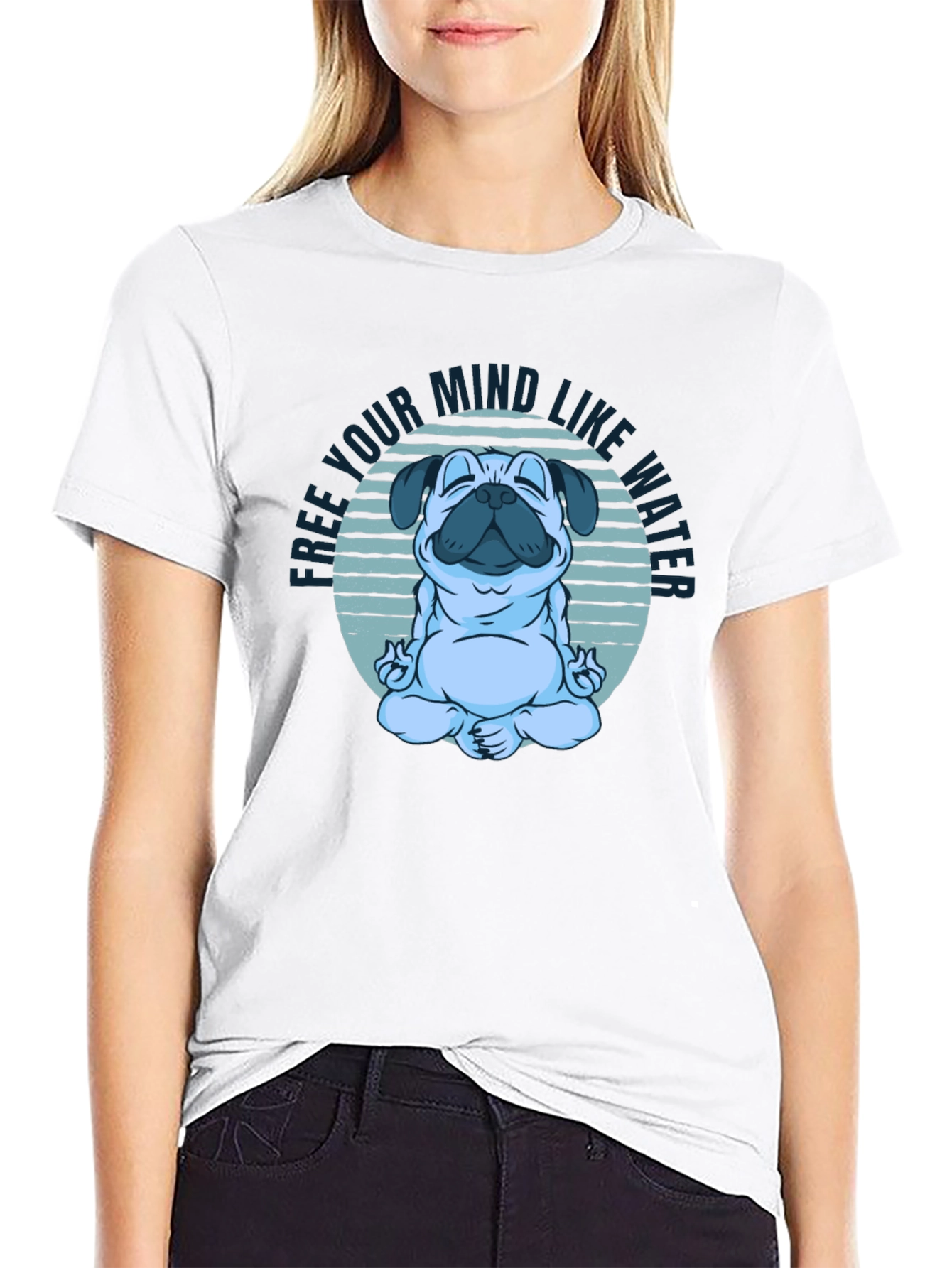 Zen Pug T-Shirt: Free Your Mind