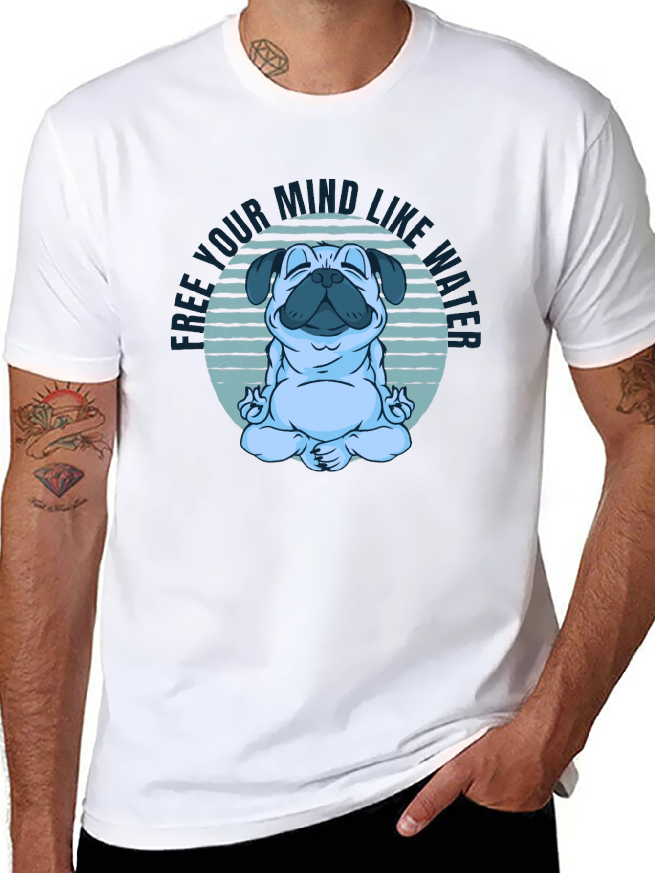 Zen Pug T-Shirt: Free Your Mind