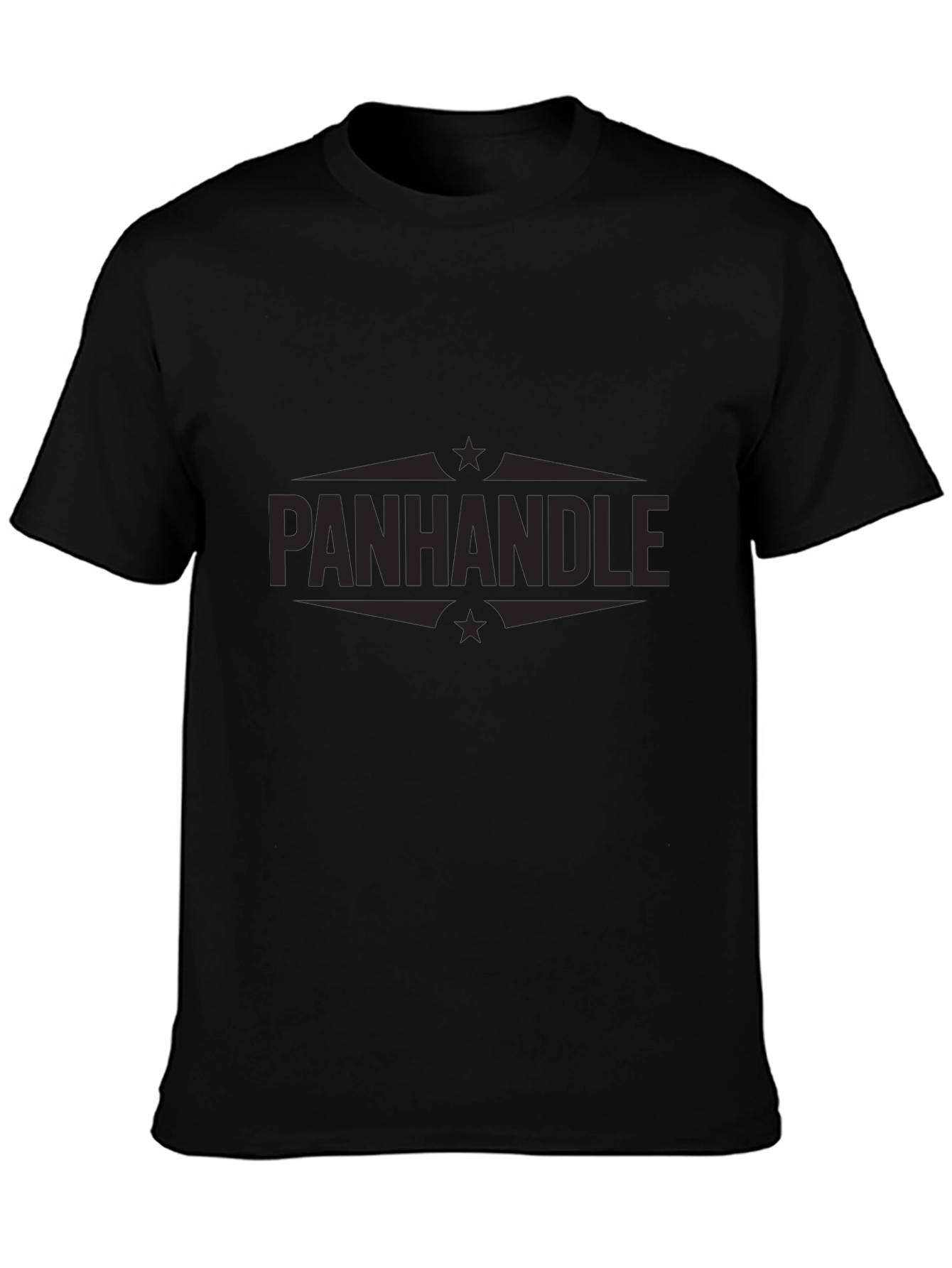 Mens Black Panhandle Graphic T-Shirt