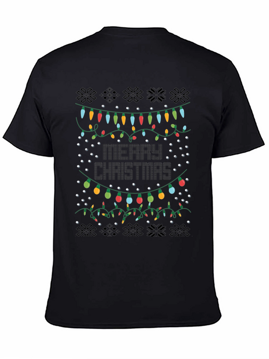 Merry Christmas Lights Graphic Tee