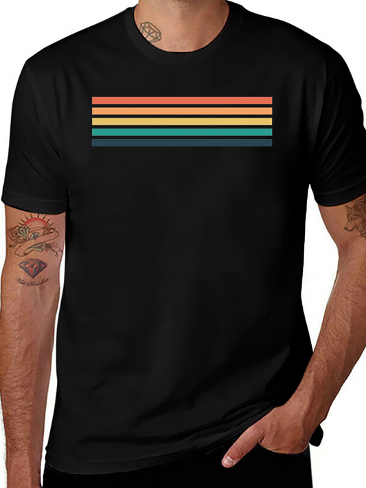Retro Striped T-Shirt - Vintage Style Tee