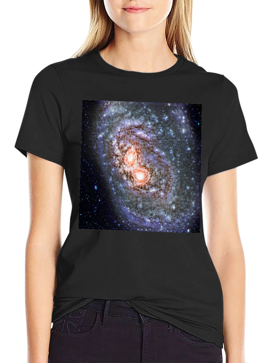 Galaxy Graphic Tee - Black Cotton T-Shirt