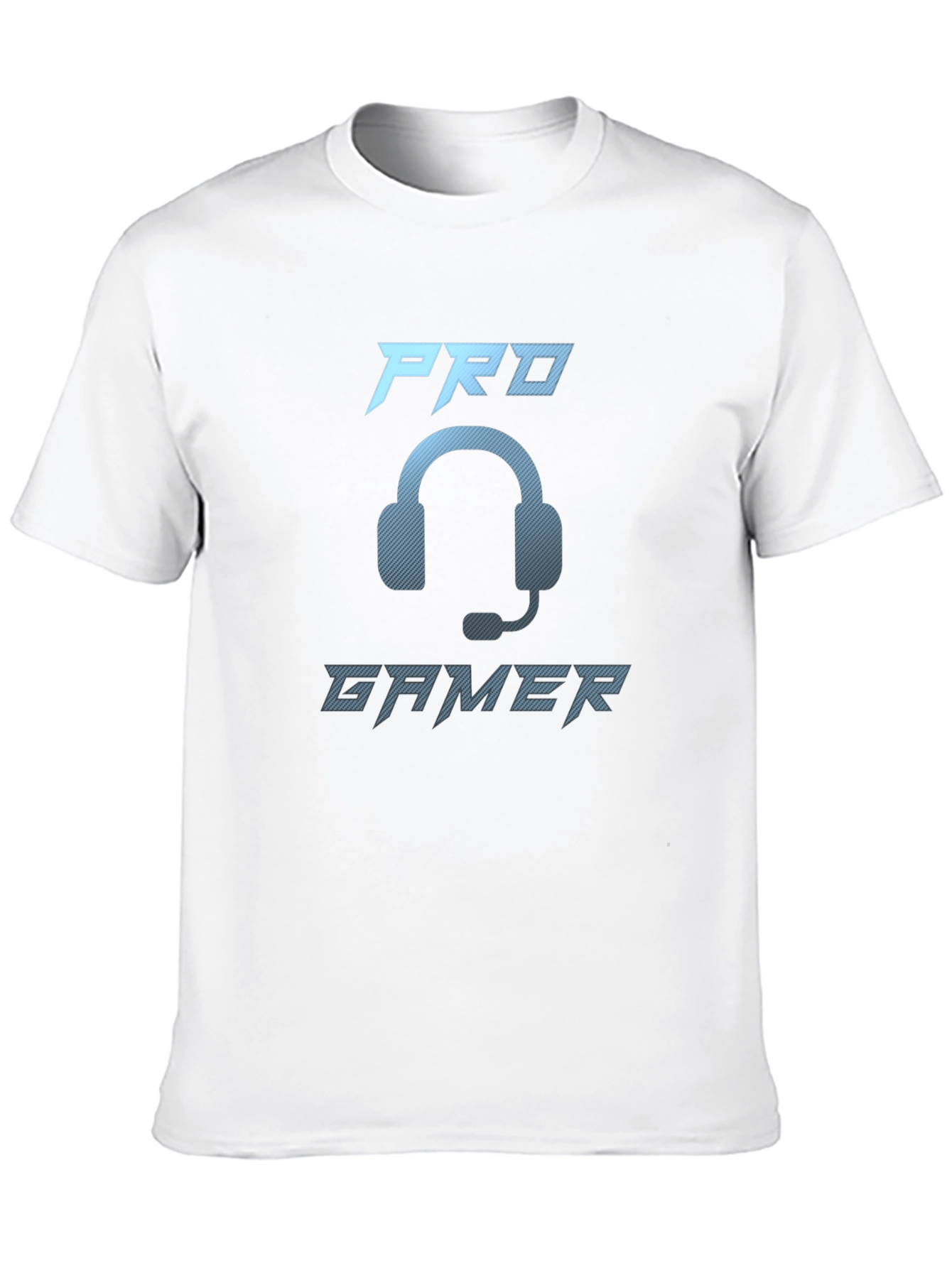 Pro Gamer Black T-Shirt - Gaming Headset Design