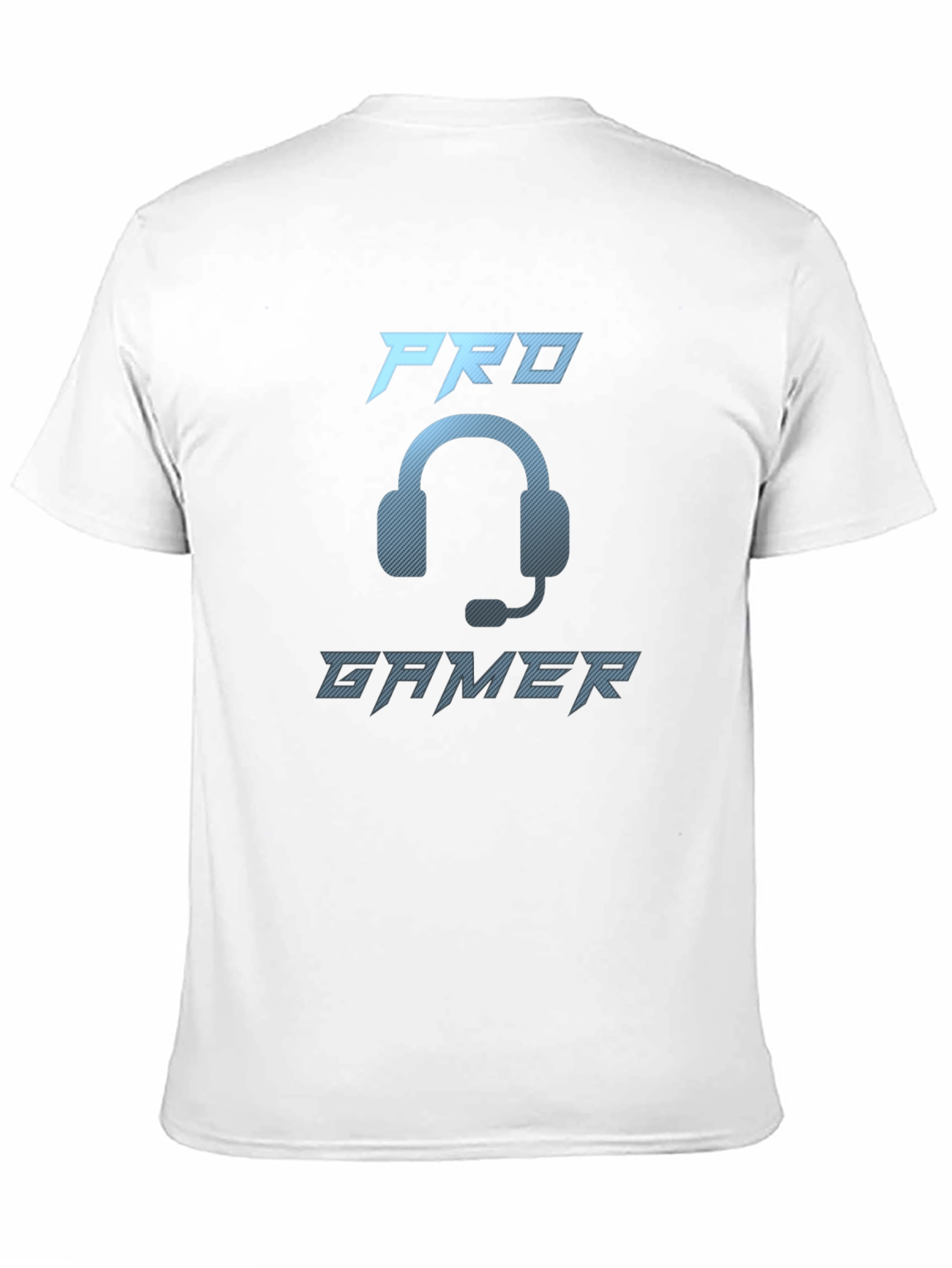Pro Gamer Black T-Shirt - Gaming Headset Design