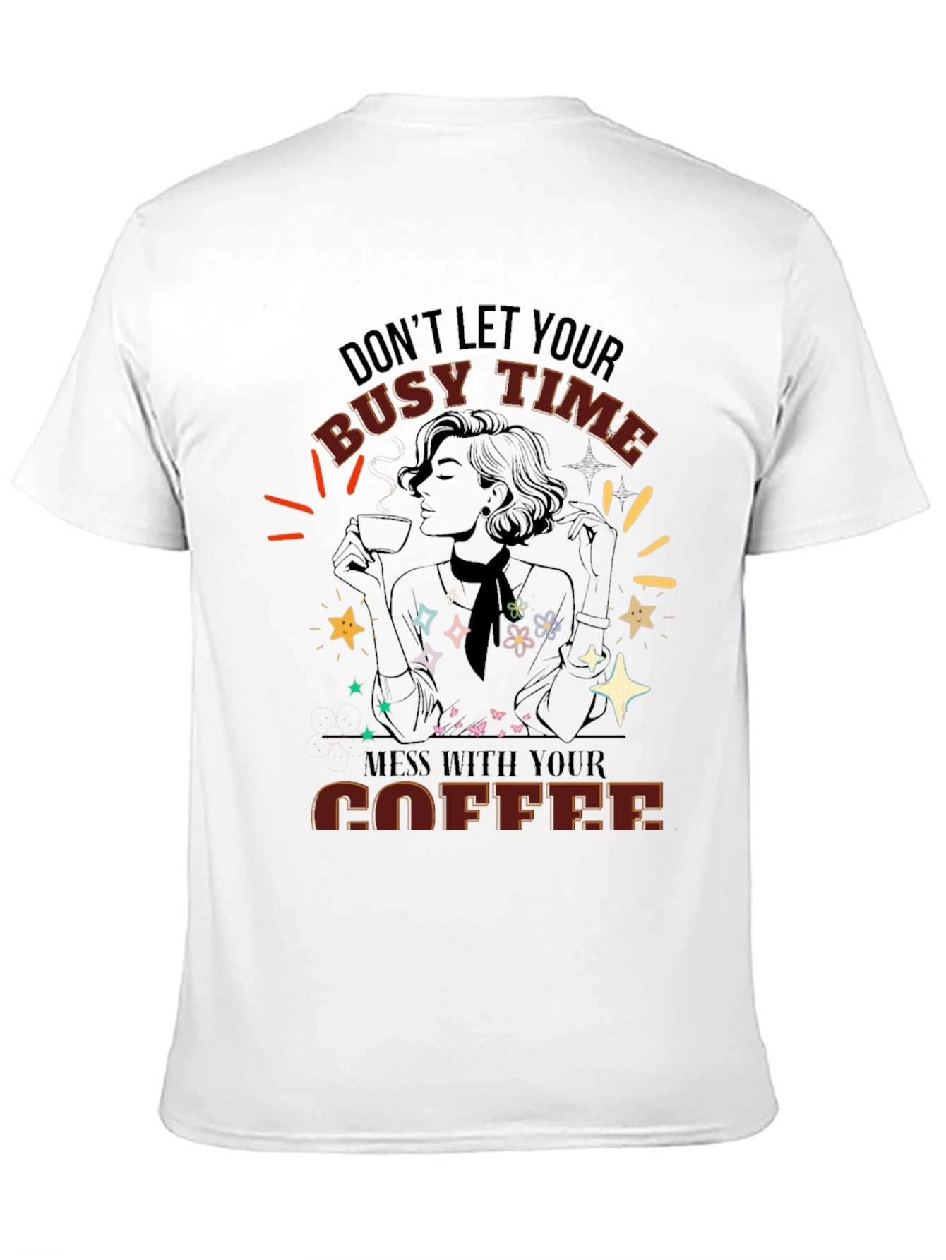 Busy Time Coffee Graphic Tee - Unisex Fit