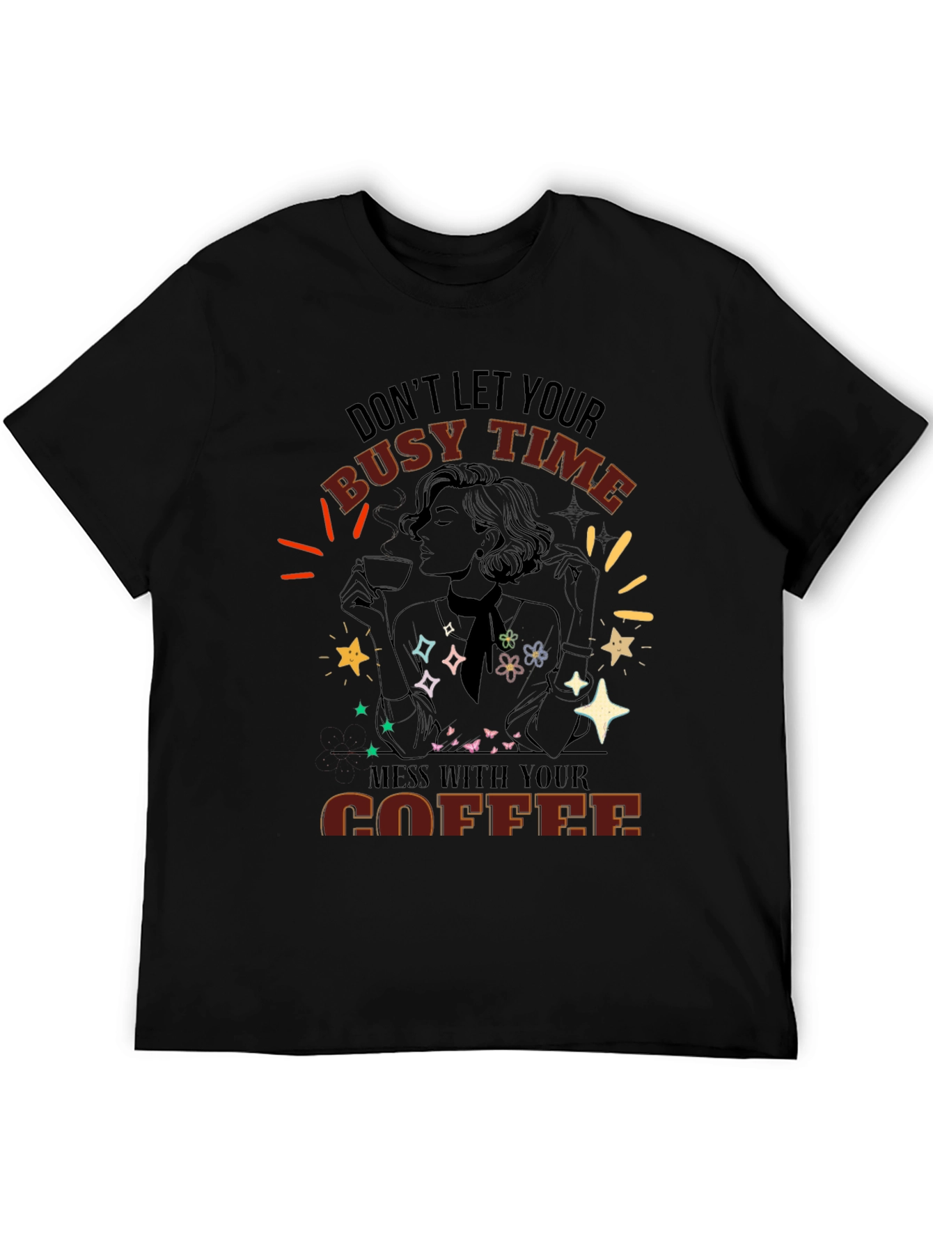 Busy Time Coffee Graphic Tee - Unisex Fit