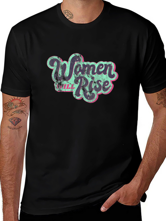 Women Will Rise Graphic T-Shirt - Black