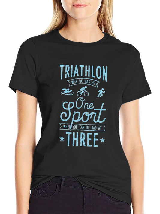 Triathlon Humor Graphic T-Shirt