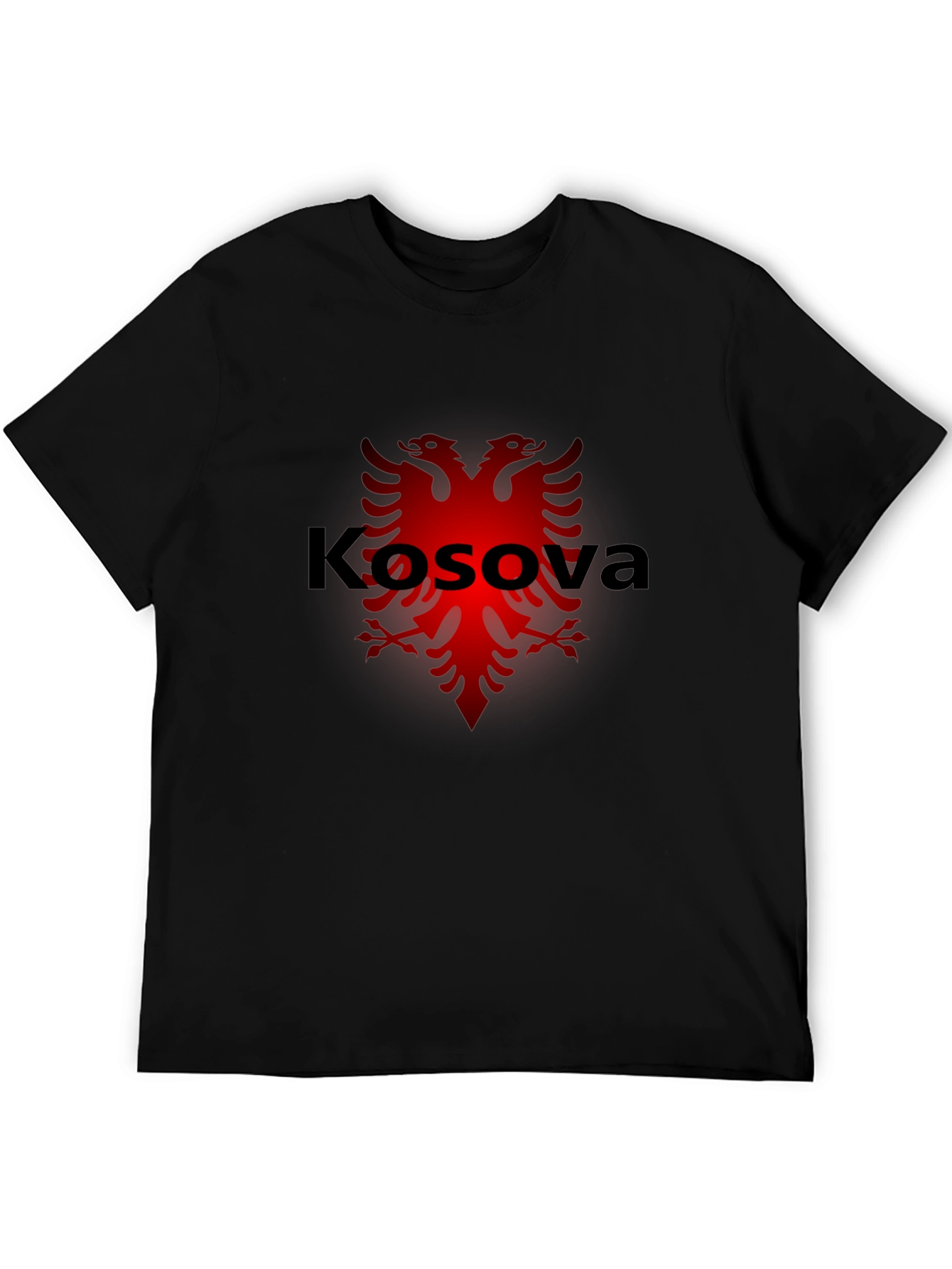 Kosova Eagle Graphic Black T-Shirt