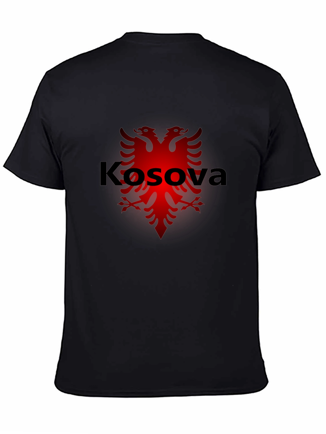 Kosova Eagle Graphic Black T-Shirt