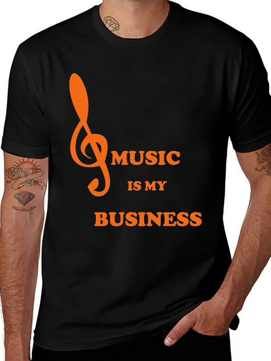 Music Is My Business Black T-Shirt