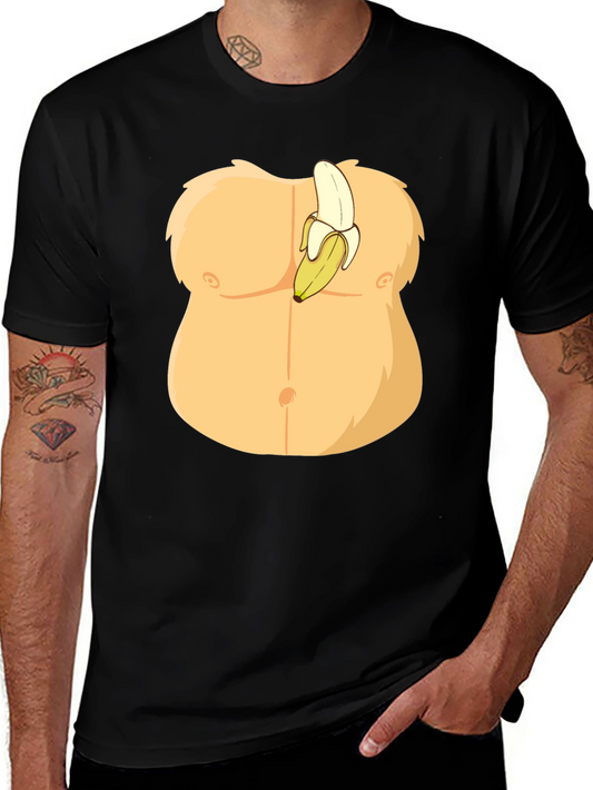 Funny Banana Abs Graphic T-Shirt
