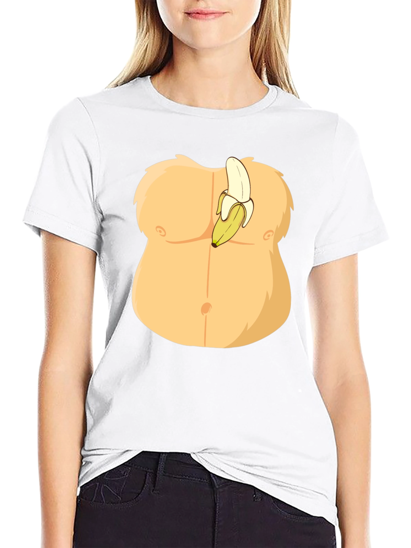 Funny Banana Abs Graphic T-Shirt