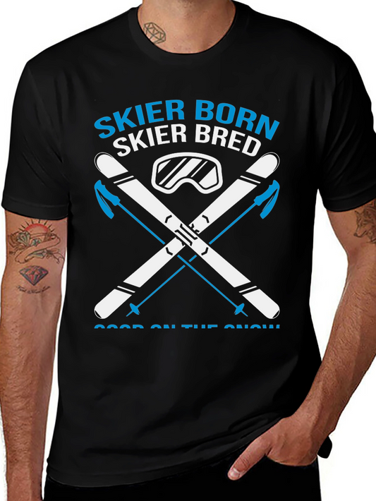 Skier Born Skier Bred Graphic Tee