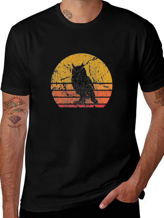 Retro Owl Silhouette T-Shirt