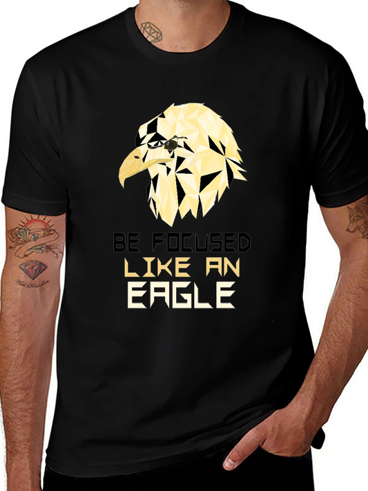 Eagle Focus Graphic T-Shirt - Motivational Design
