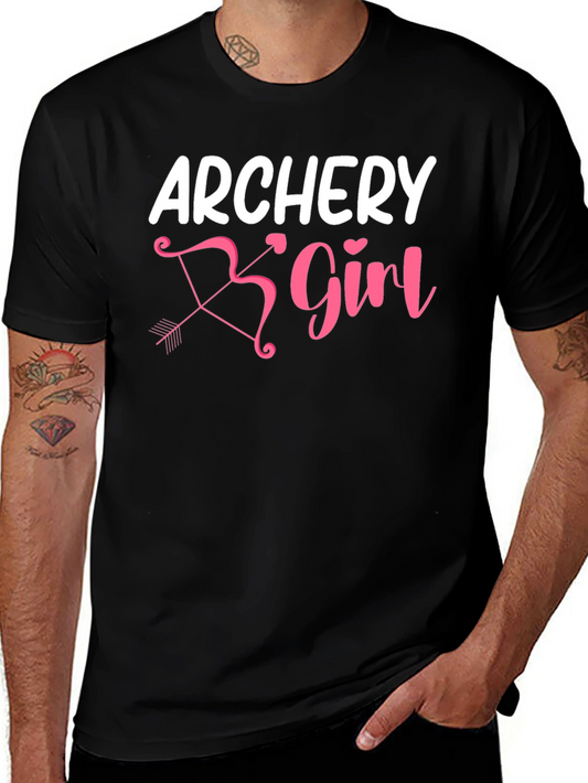 Archery Girl Black T-Shirt
