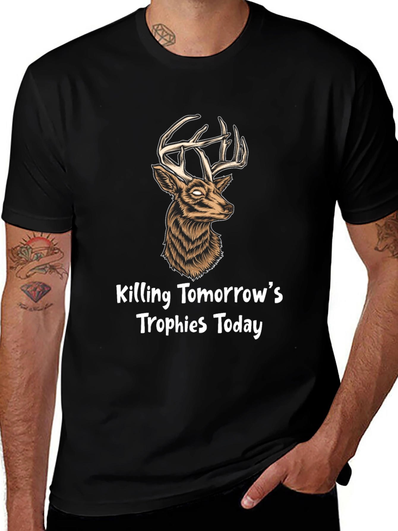 Hunting Trophy T-Shirt - Deer Graphic