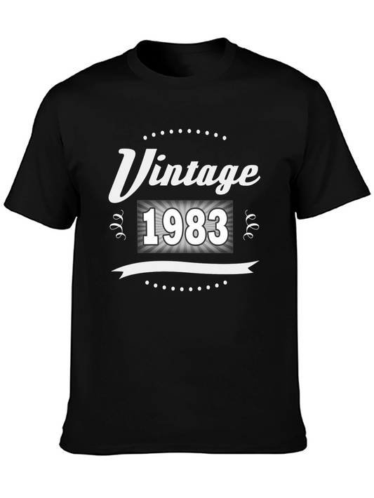 Vintage 1983 Graphic T-Shirt - Birthday Gift