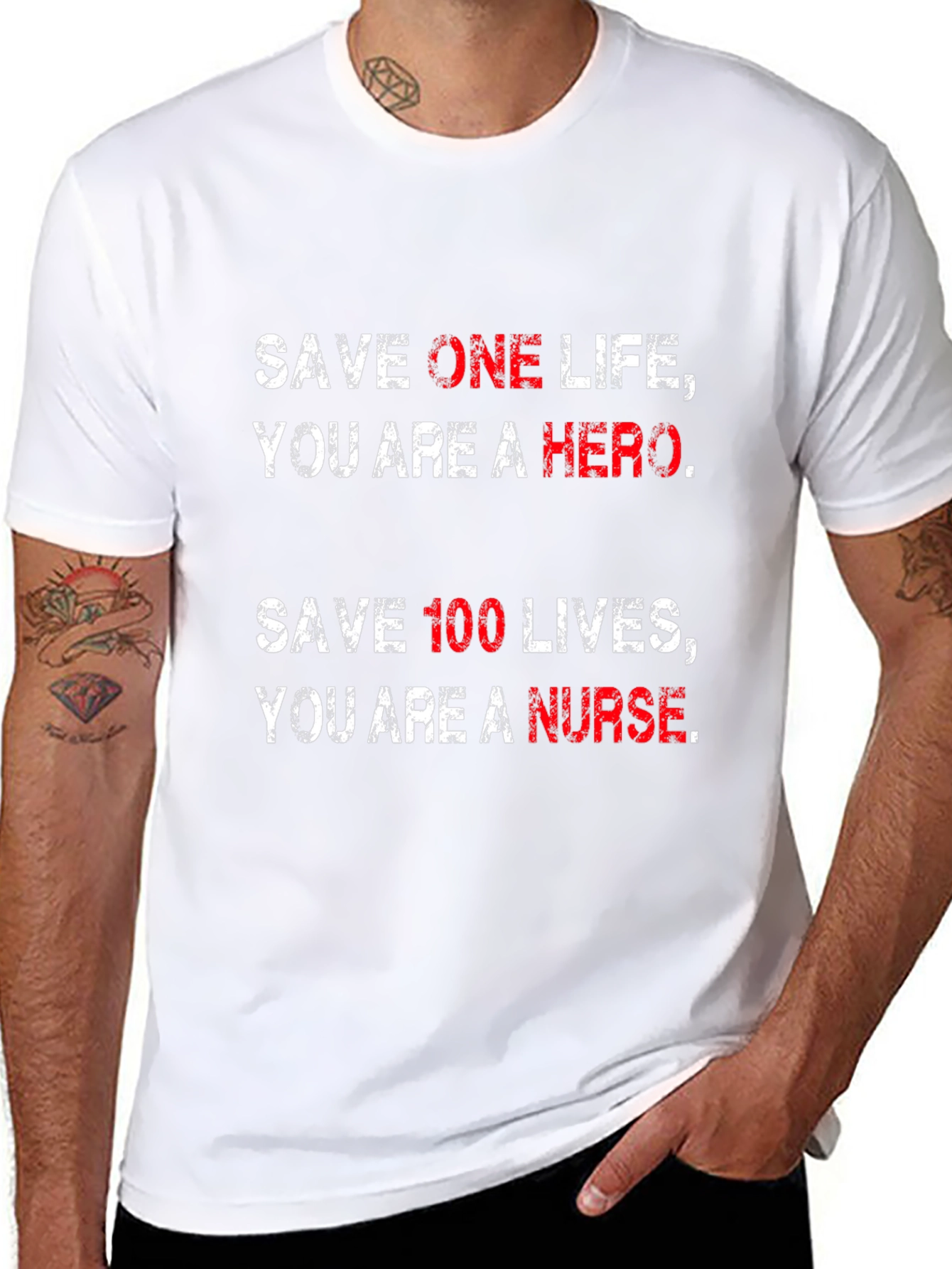 Nurse Hero T-Shirt - Save Lives Be a Hero!