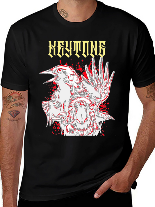 Keystone Crow Graphic Print Black T-Shirt