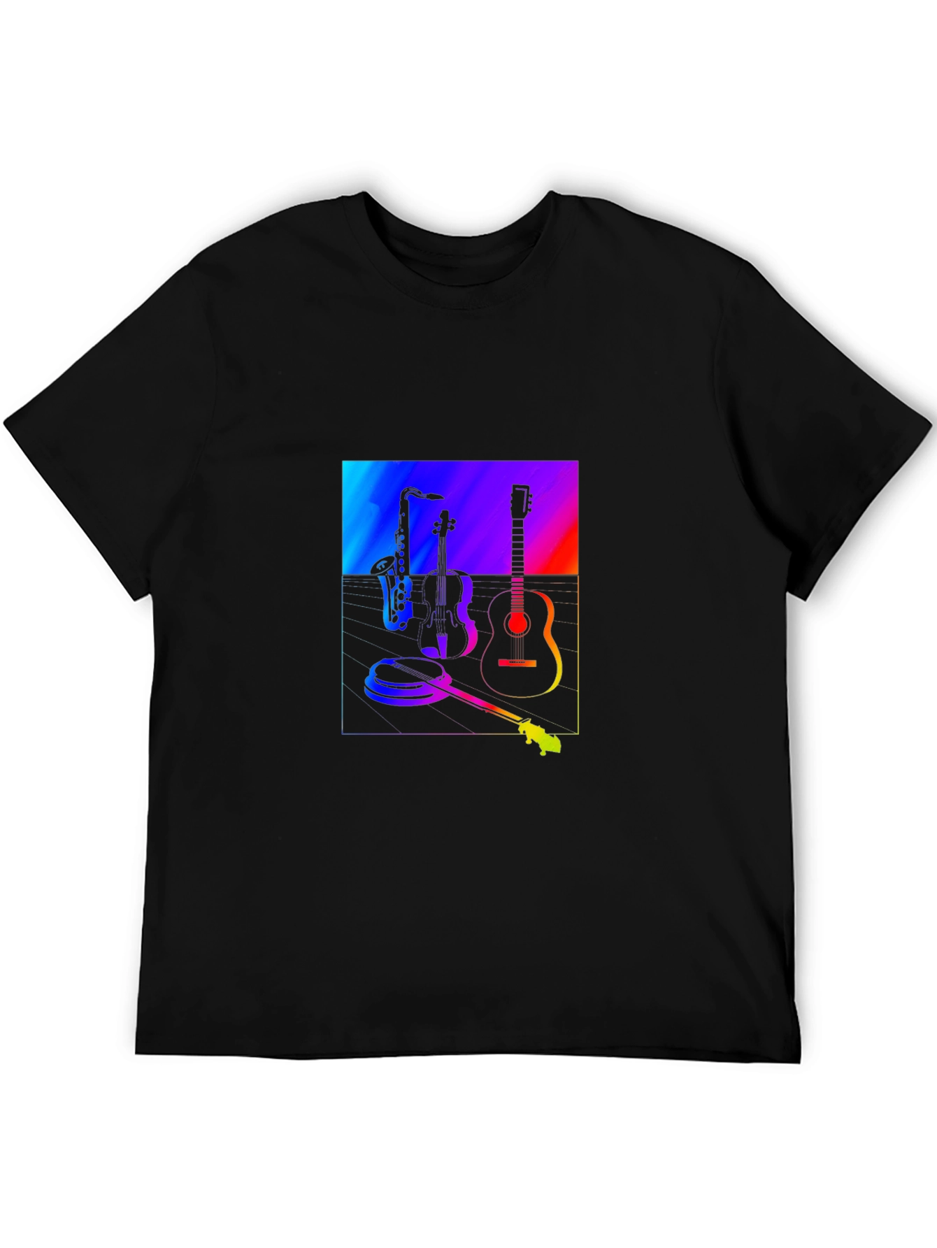 Musicians Rainbow: Cool Graphic T-Shirt