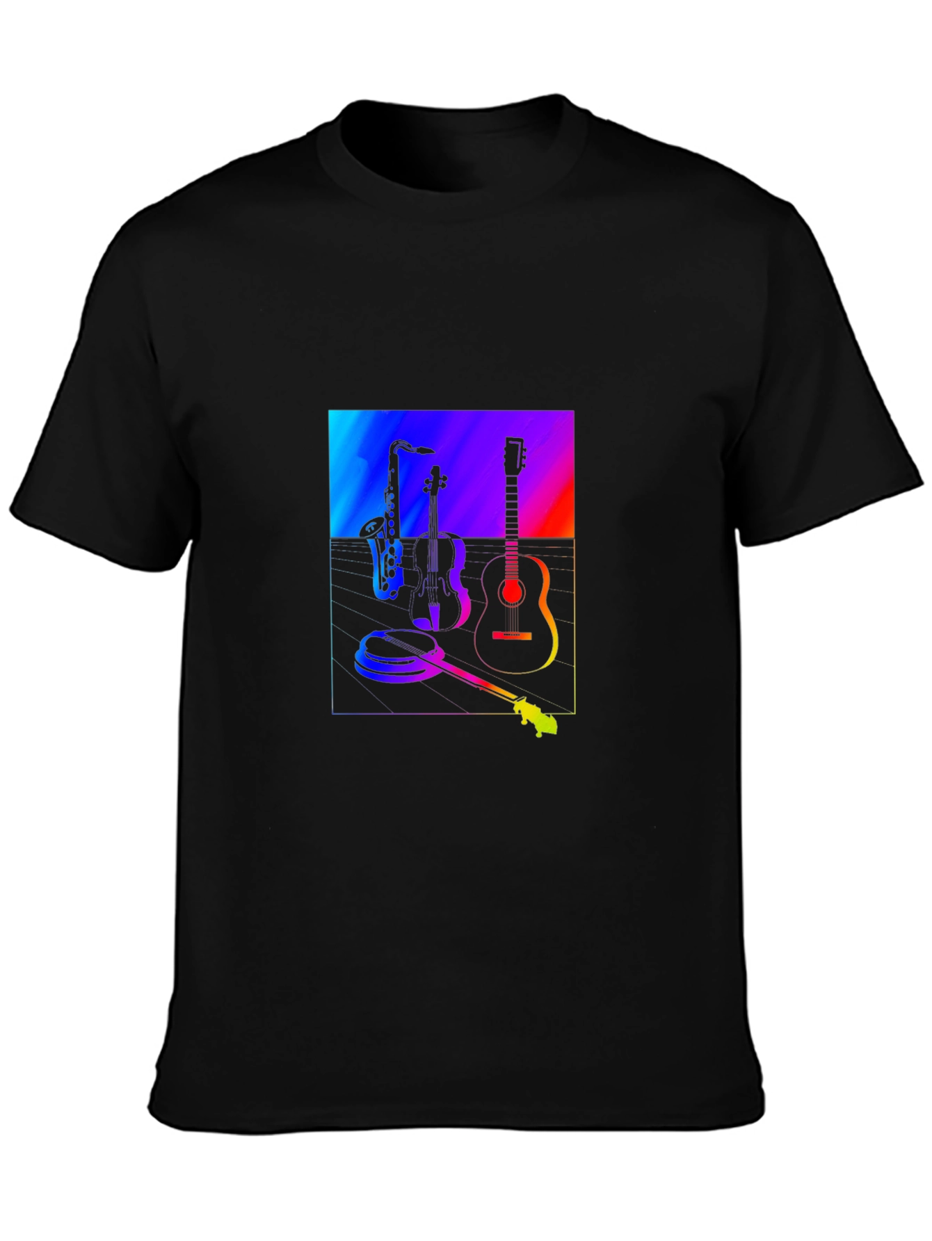 Musicians Rainbow: Cool Graphic T-Shirt