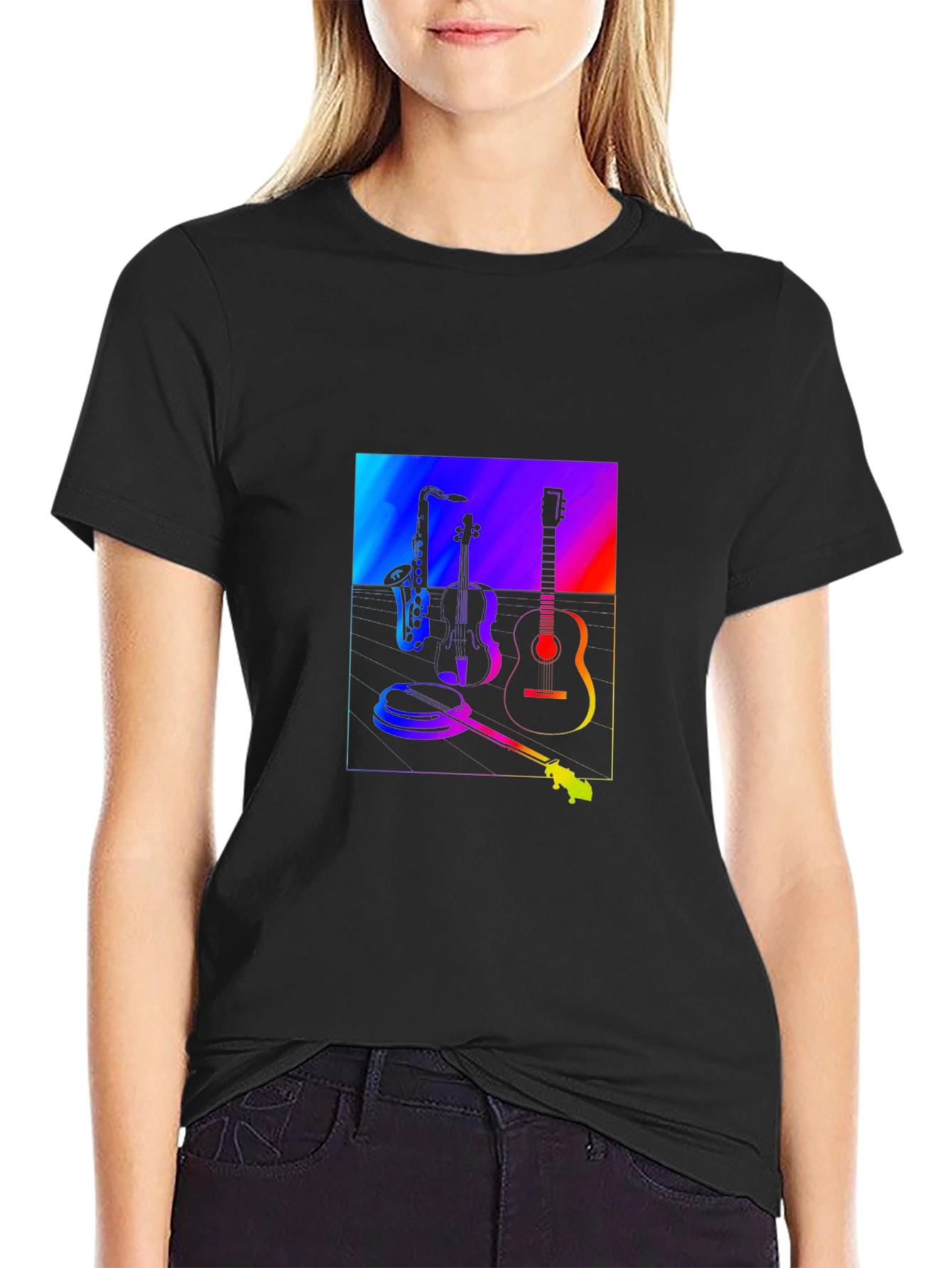 Musicians Rainbow: Cool Graphic T-Shirt