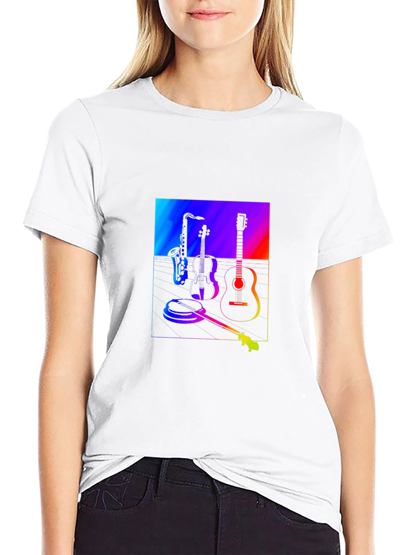 Musicians Rainbow: Cool Graphic T-Shirt