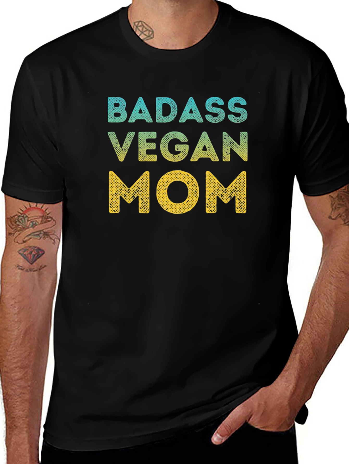 Badass Vegan Mom Graphic Tee - Unisex