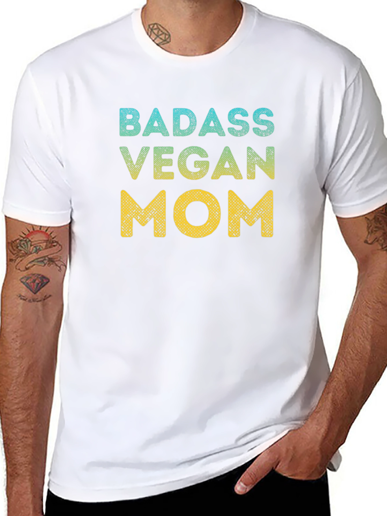 Badass Vegan Mom Graphic Tee - Unisex