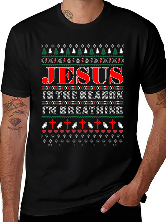 Jesus Christmas T-Shirt - Reason Im Breathing Holiday Tee