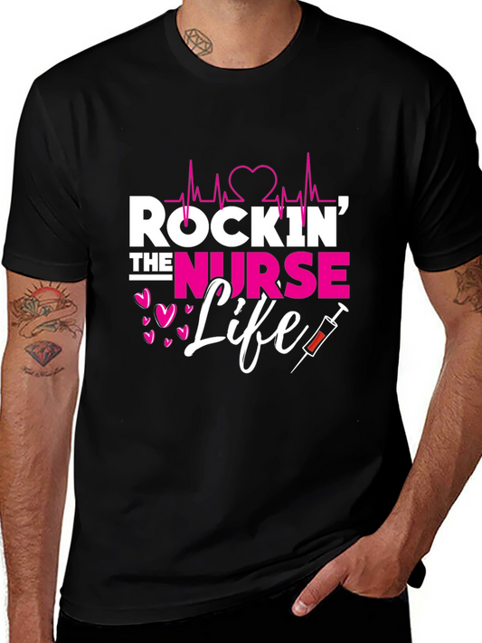 Rockin The Nurse Life Graphic Tee
