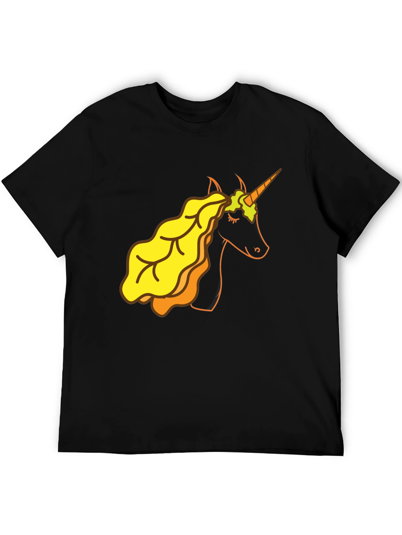 Unicorn Vomit T-Shirt Black Novelty Tee
