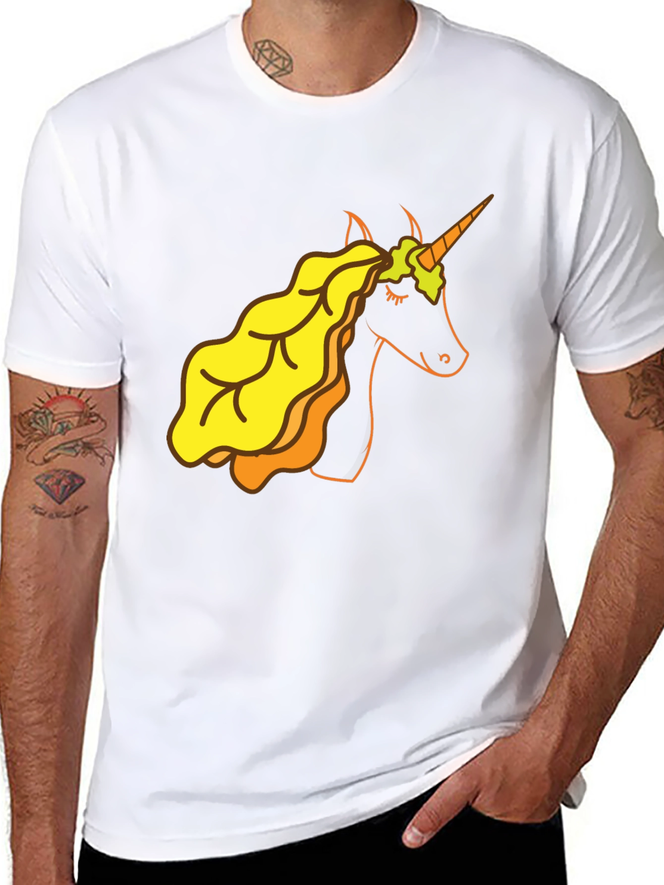 Unicorn Vomit T-Shirt Black Novelty Tee