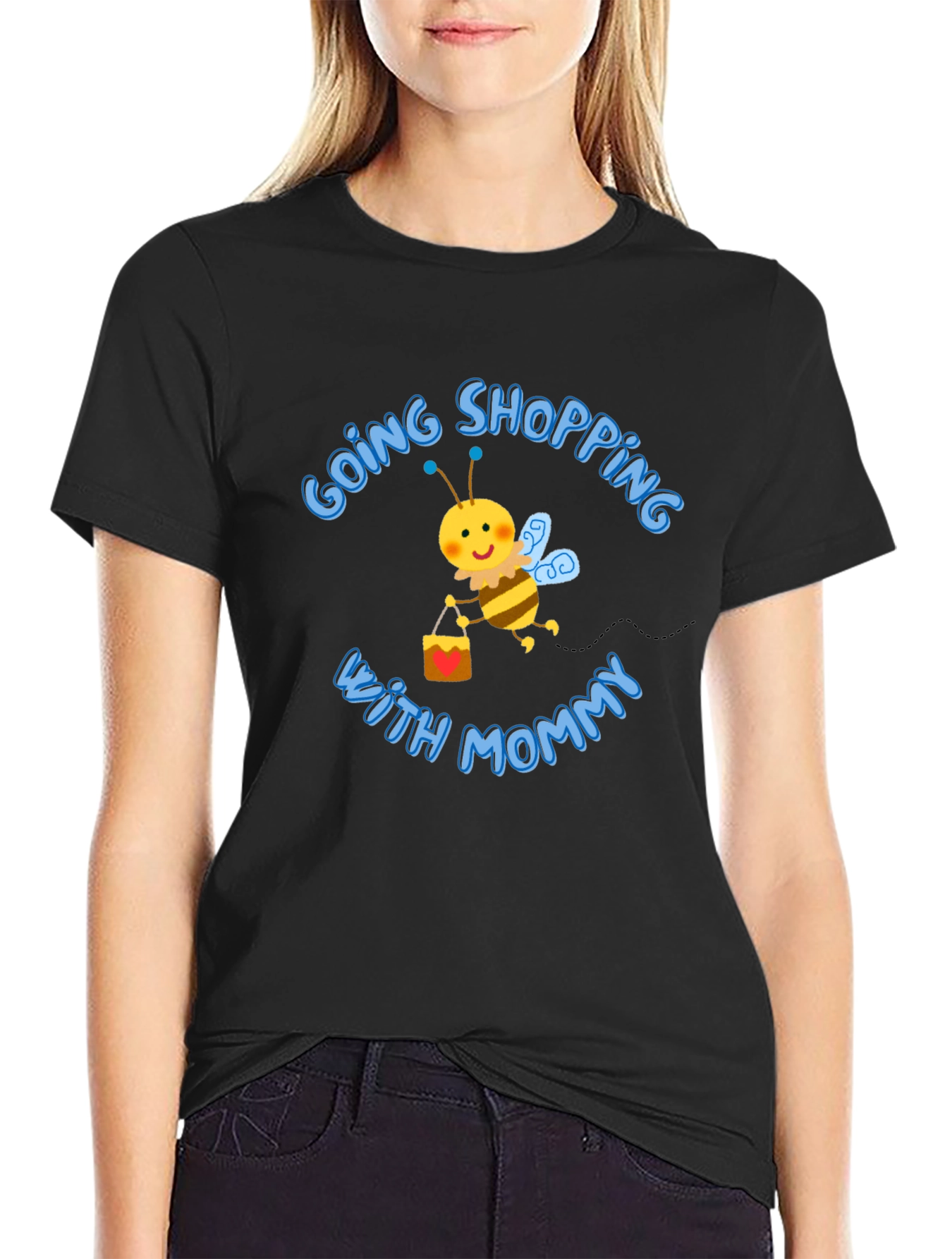 Mommy & Me Shopping Bee Graphic Tee