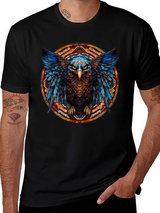Mystic Owl Graphic T-Shirt - Artistic Bird Design
