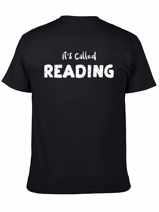 Its Called Reading T-Shirt Black Casual Tee